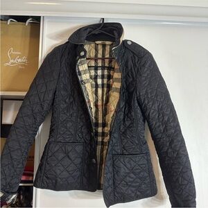 Burberry Black Quilted Utility Jacket